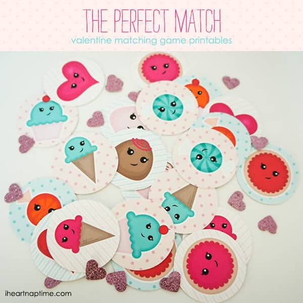 The Perfect Match Valentine Game I Heart Nap Time