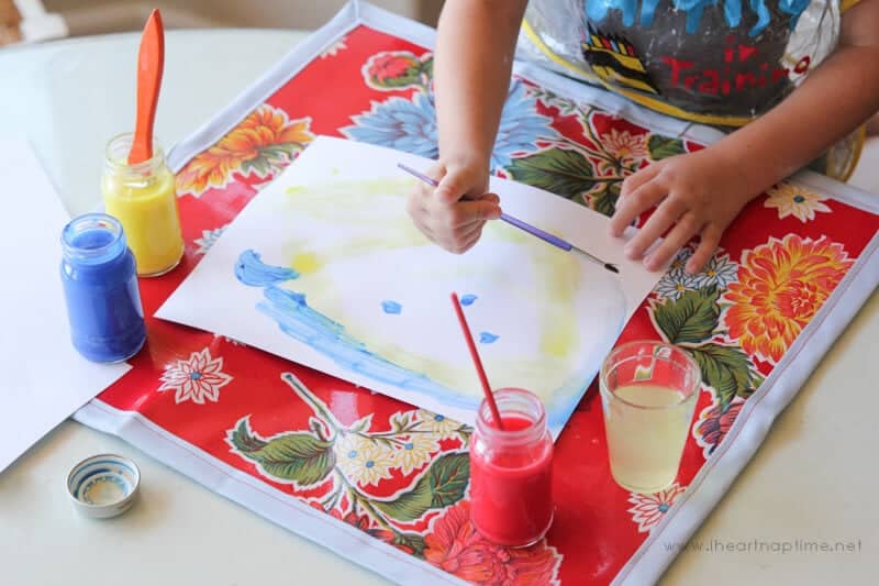 painting mat for toddlers