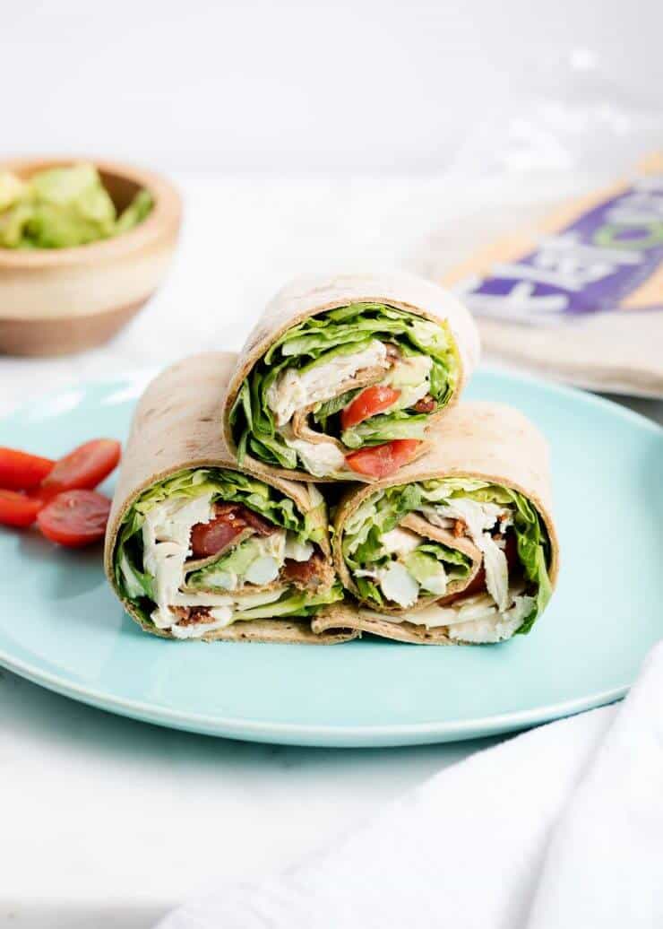 Chicken Caesar Wraps - I Heart Nap Time