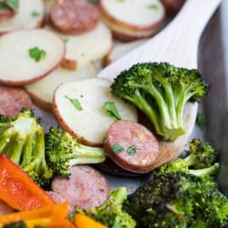 Sheet Pan Sausage and Veggies - I Heart Naptime