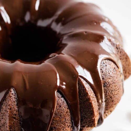 Chocolate Bundt Cake with Chocolate Glaze - I Heart Naptime