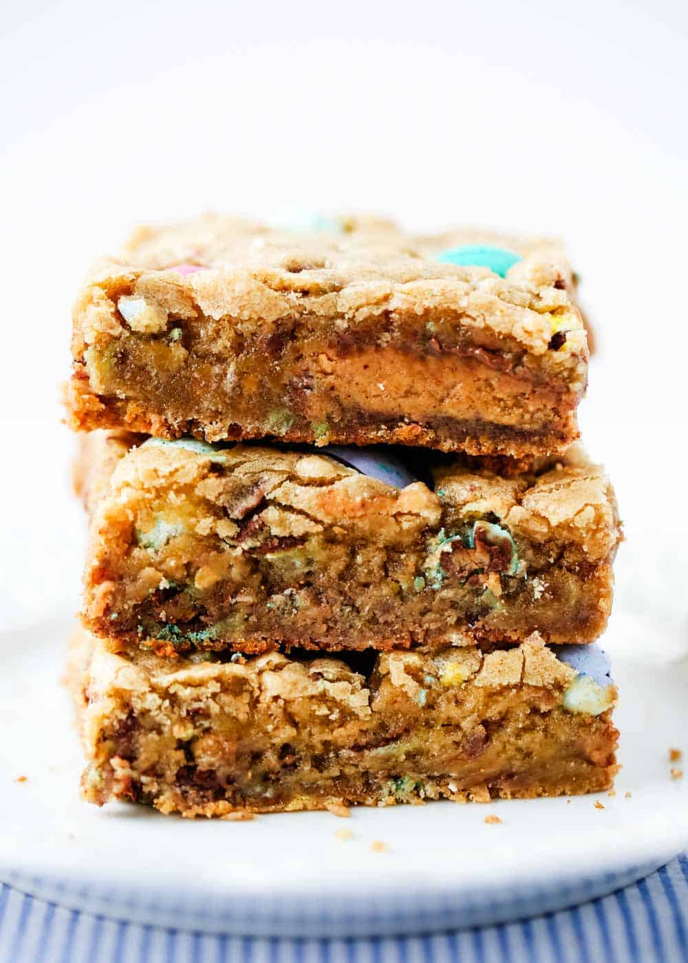 peanut butter blondies