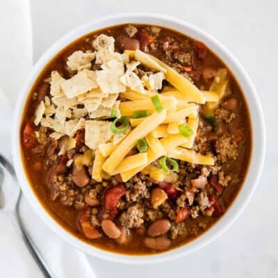 3 Ingredient Easy Chili Recipe - I Heart Naptime