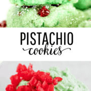 pistachio cookies with cherries