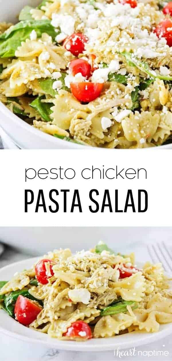 Chicken Pesto Pasta Salad Recipe - I Heart Naptime