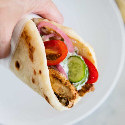 EASY Greek Chicken Gyro Recipe - I Heart Naptime