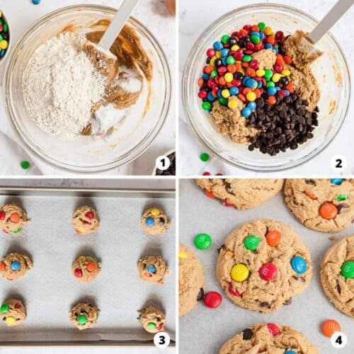 Peanut Butter M&M Cookies - I Heart Naptime