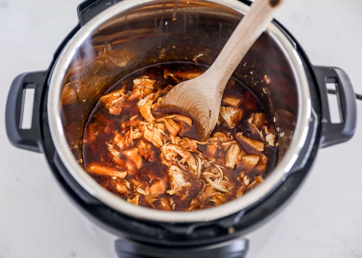 Teriyaki chicken in Instant Pot.