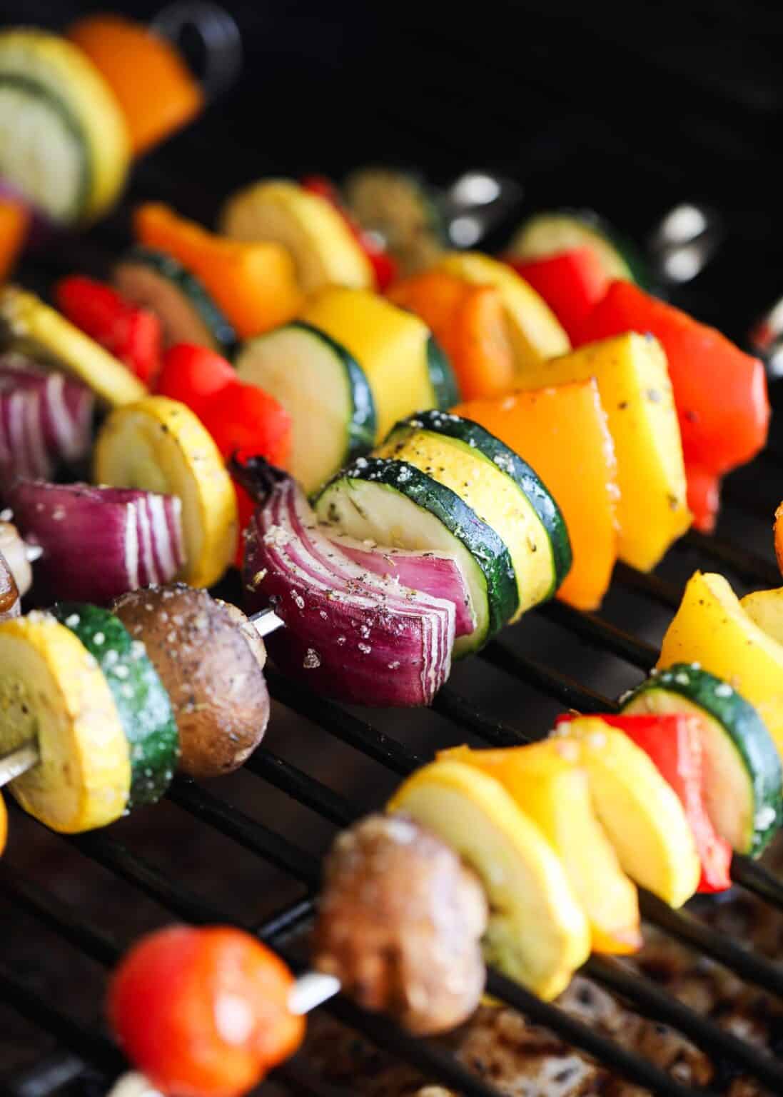 Grilled Vegetable Skewers - I Heart Naptime