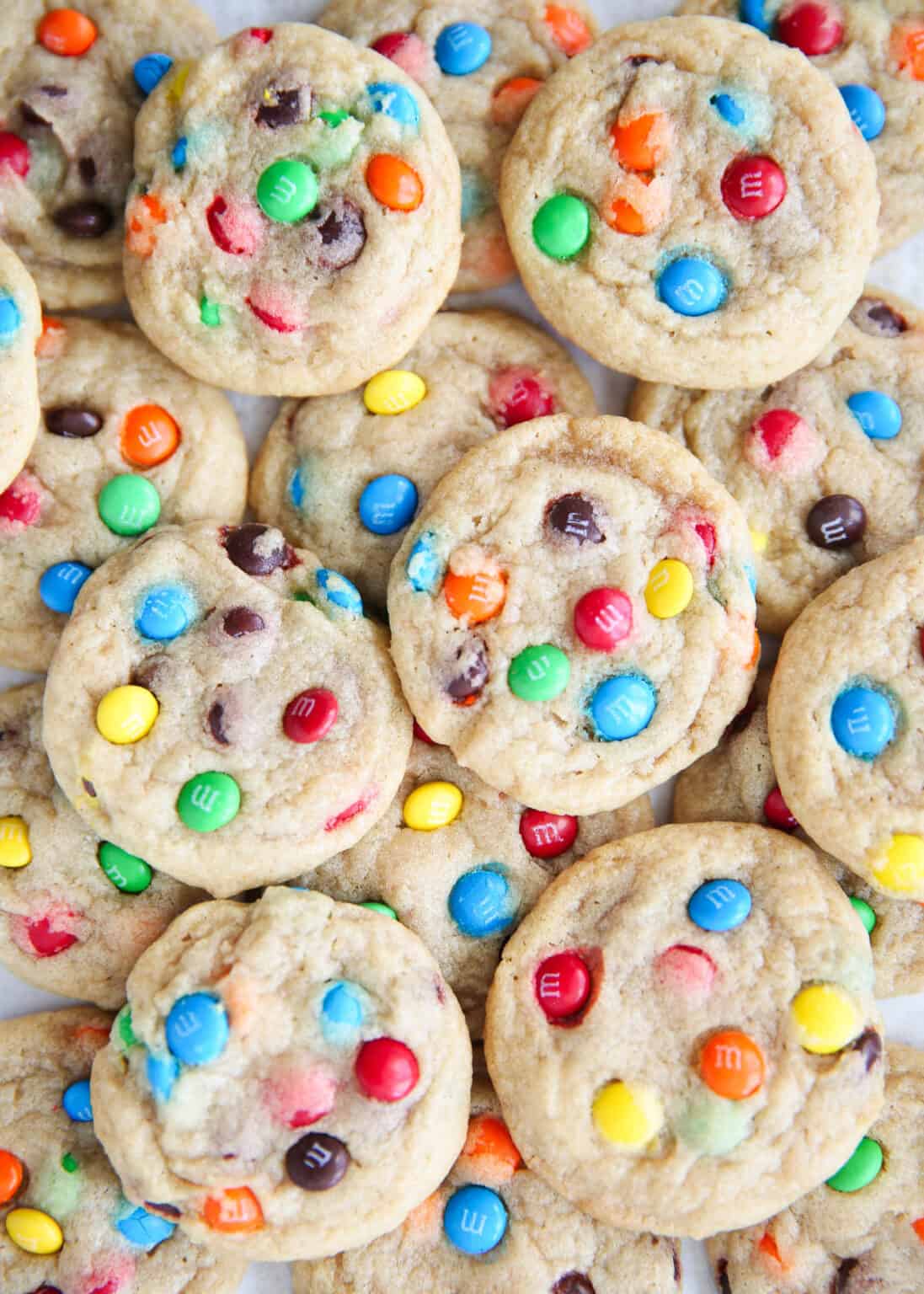 Best Chewy Mini M&M Cookies - I Heart Naptime