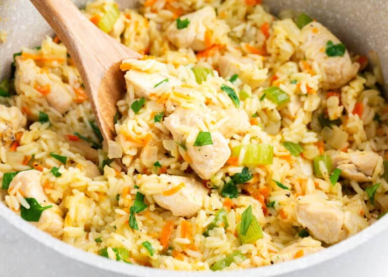 One Pot Chicken and Rice Recipe - I Heart Naptime