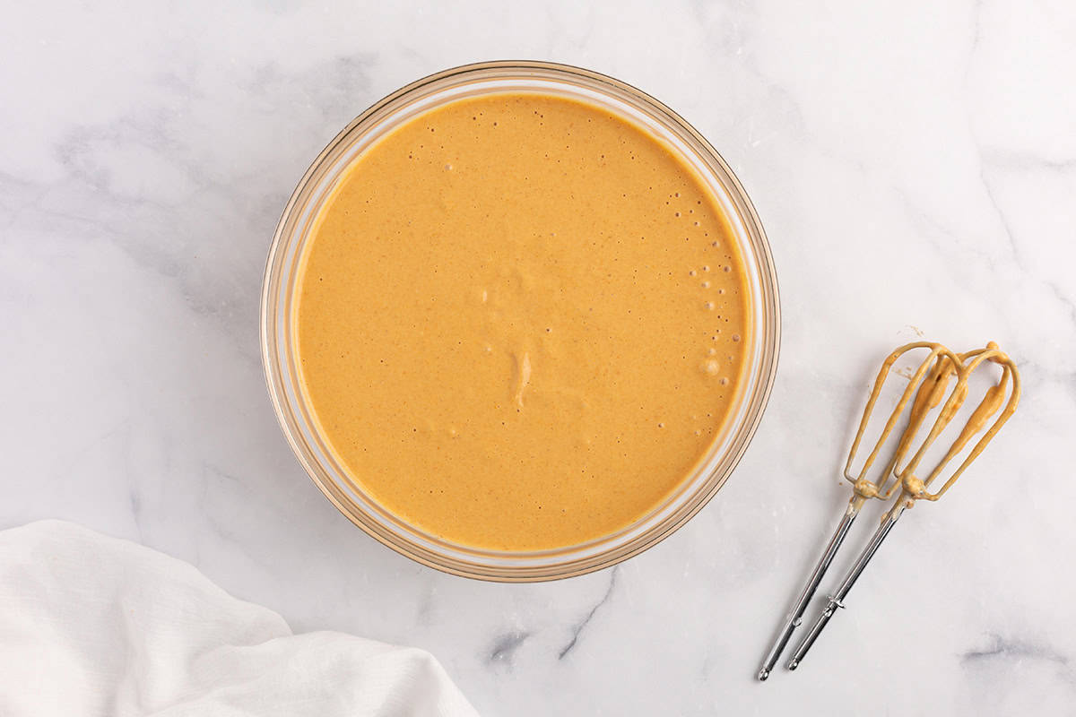 Pumpkin cheesecake filling.