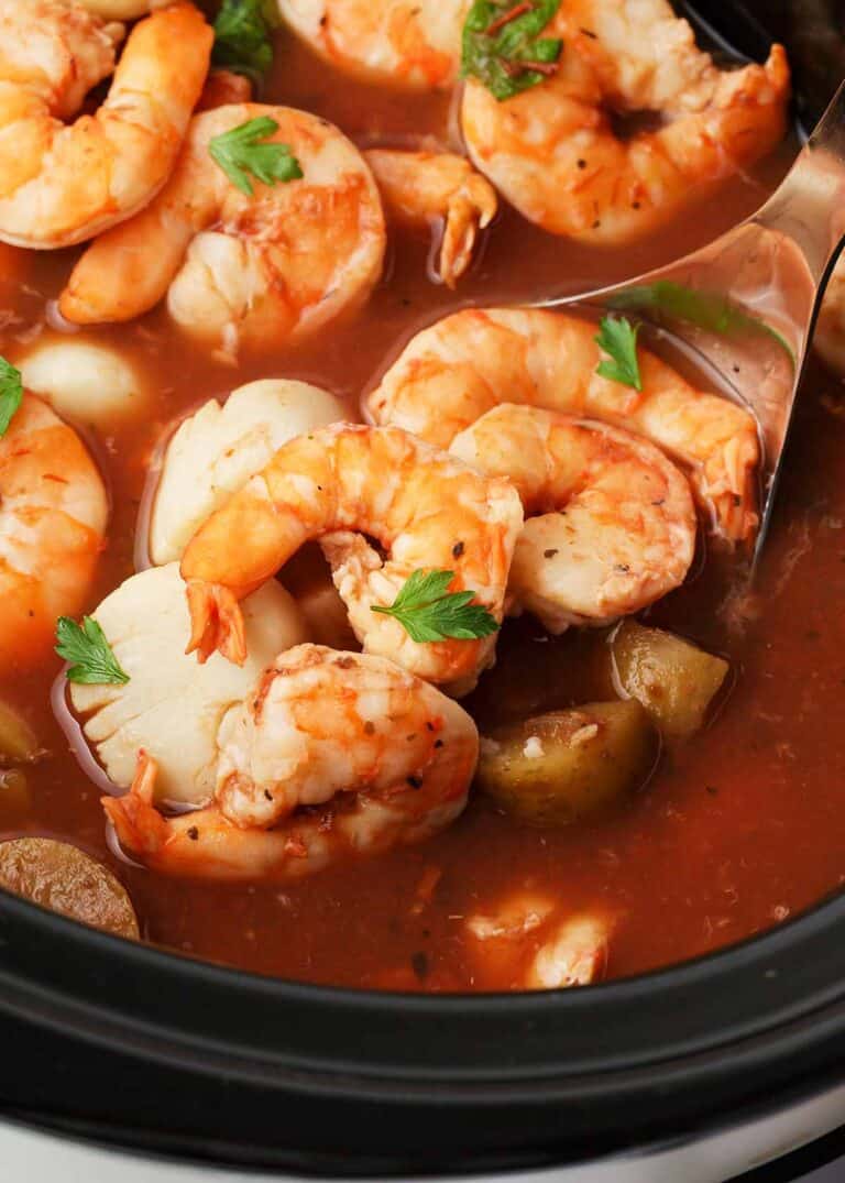 Slow Cooker Seafood Stew Recipe - I Heart Naptime