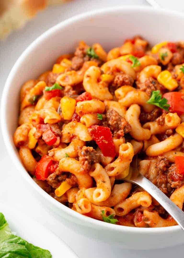 EASY Goulash Recipe - I Heart Naptime