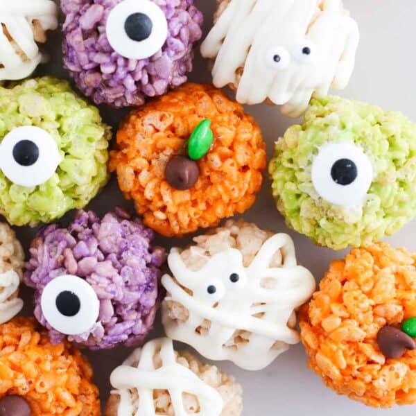 Easy Halloween Rice Krispie Treats - I Heart Naptime