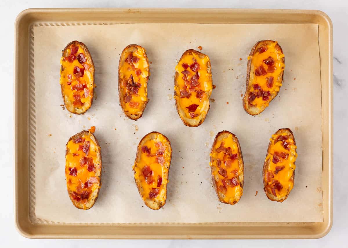 Baked potato skins.