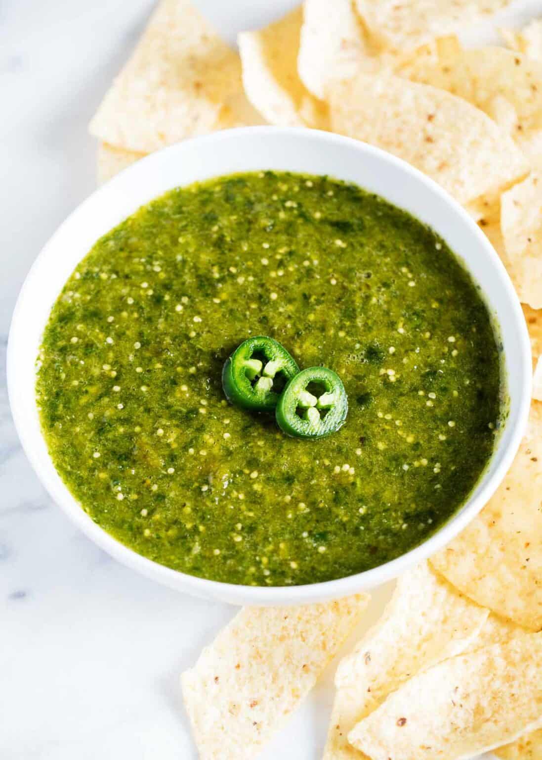 Easy Salsa Verde (tomatillo Salsa) - I Heart Naptime