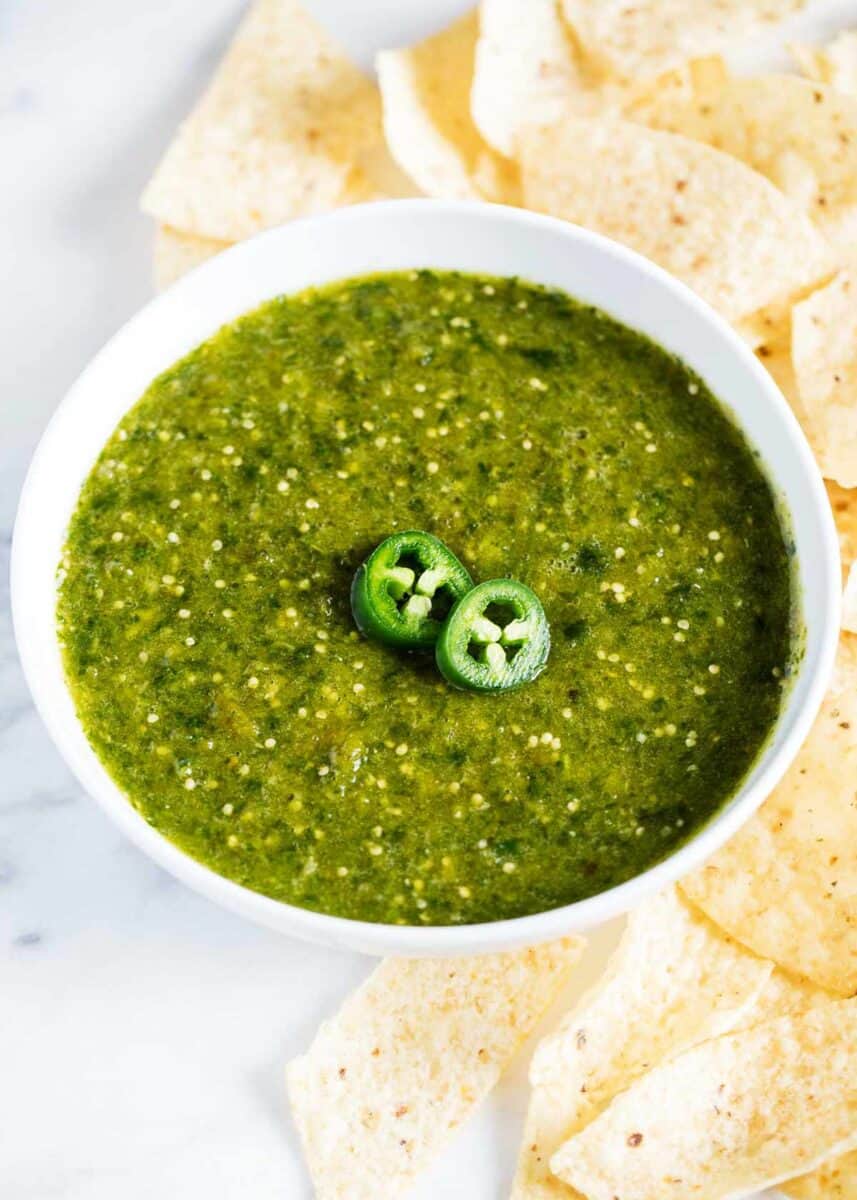 EASY Salsa Verde (Tomatillo Salsa) - I Heart Naptime