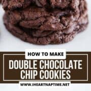 Double chocolate chip cookies