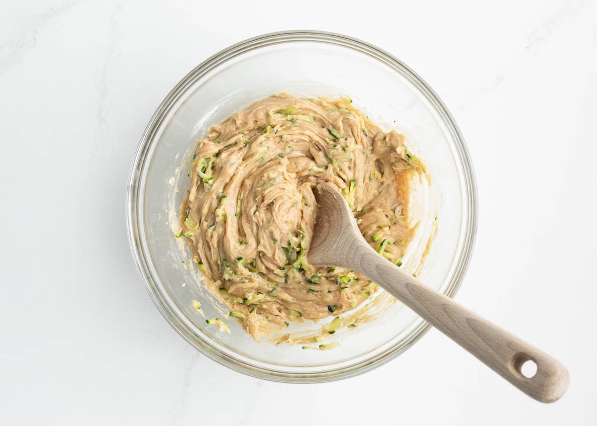 Zucchini bread batter.