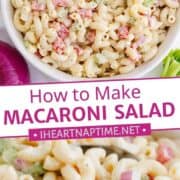 Macaroni salad in a bowl