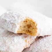 Three New Orleans beignets.