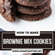 A stack of brownie mix cookies.