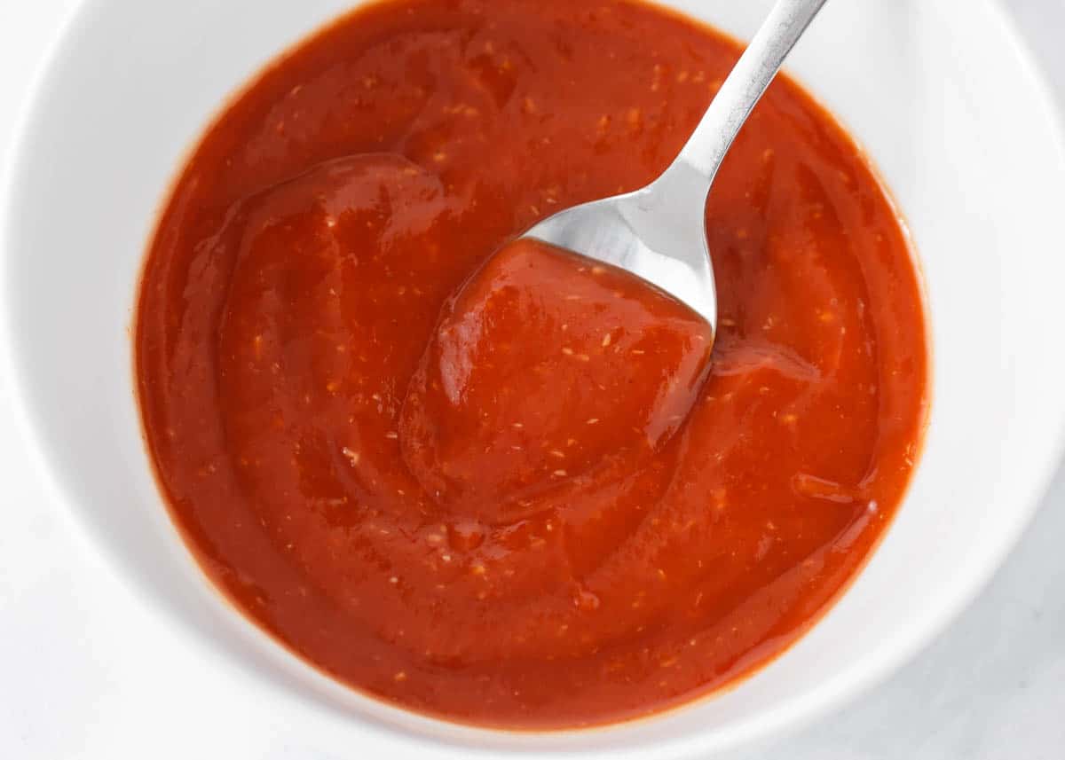 Cocktail sauce in a bowl.