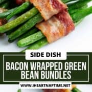 Bacon wrapped green bean bundles