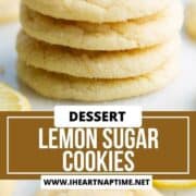 A stack of lemon sugar cookies.