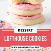 Stack of Lofthouse cookies recipe.