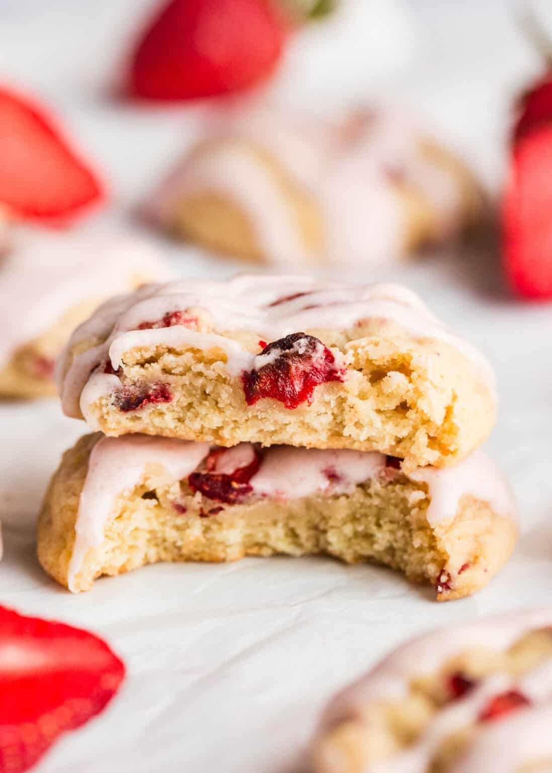 Strawberry Cookies - I Heart Naptime