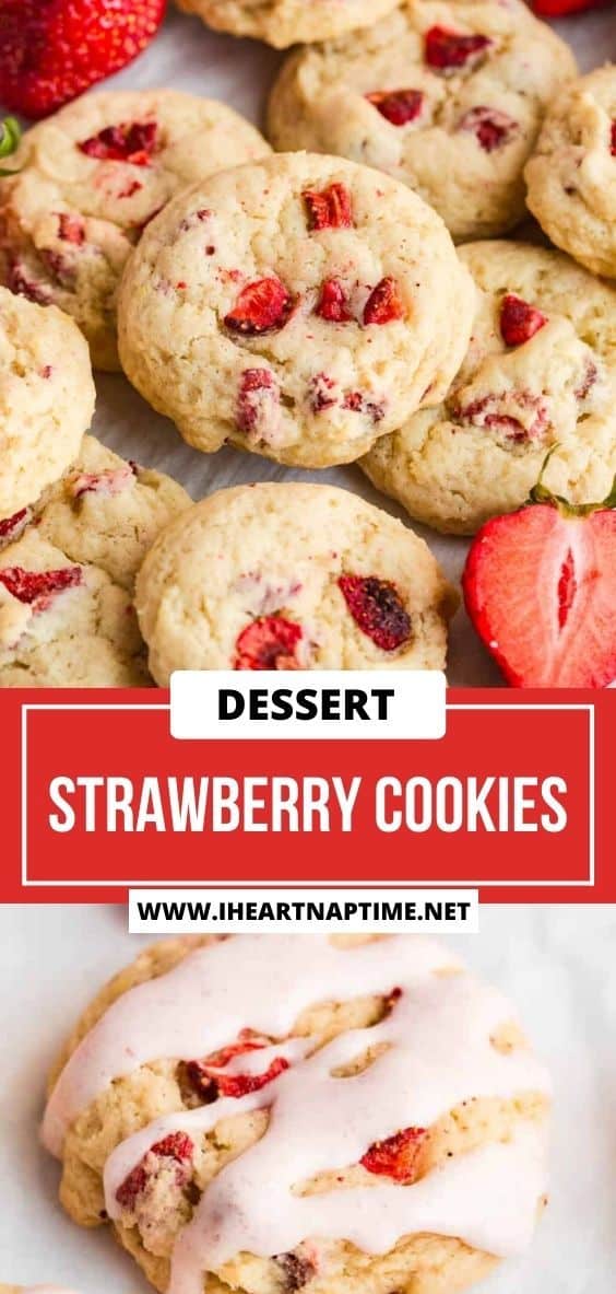 Strawberry Cookies - I Heart Naptime