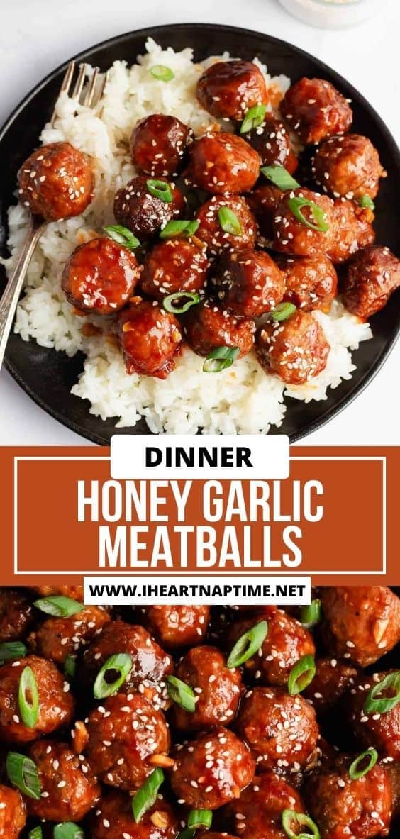 Honey Garlic Meatballs - I Heart Naptime