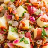 German potato salad in a bowl.