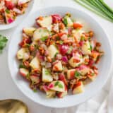 German potato salad in a bowl.