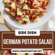 German potato salad in a bowl.