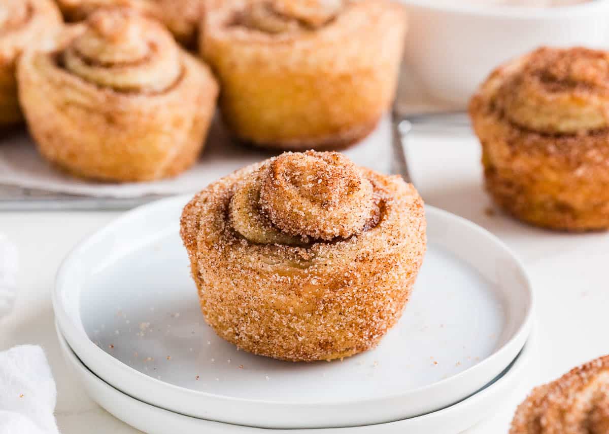 Cruffin on a plate.