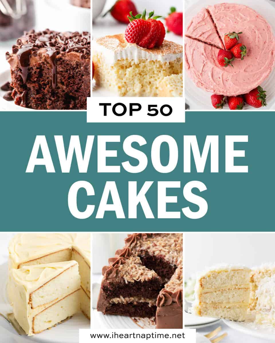 A collage of awesome cake to make.