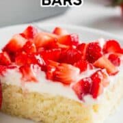 A strawberry shortcake bar slice.