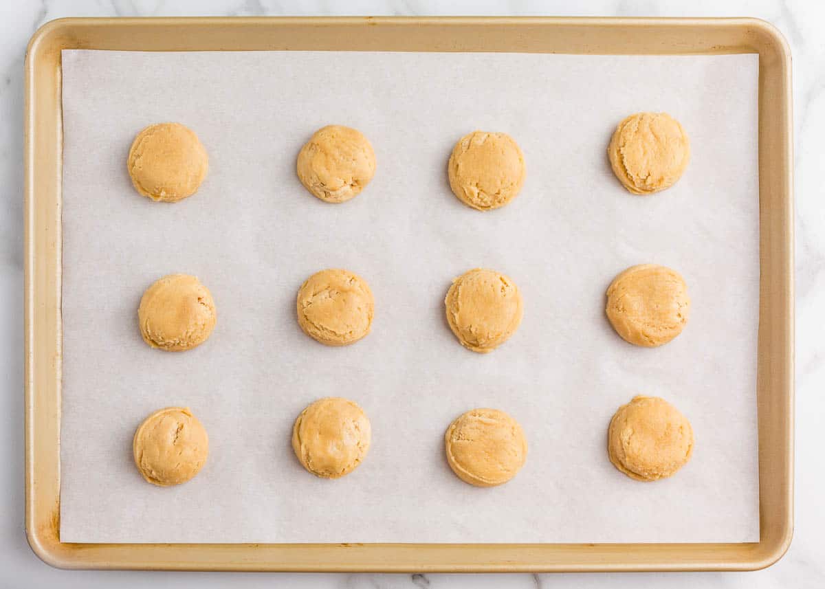 Chocolate chipless cookie dough balls.