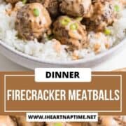 A bowl of firecracker meatballs.