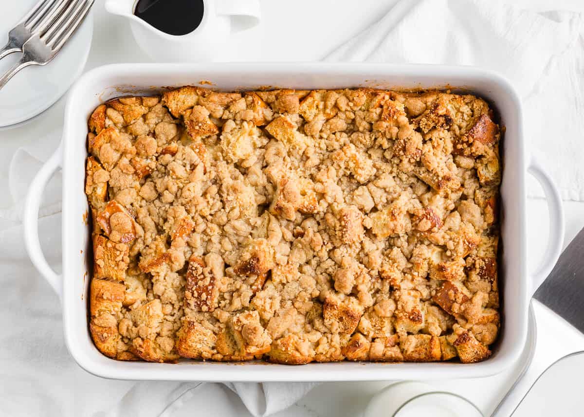 Baked French toast casserole.