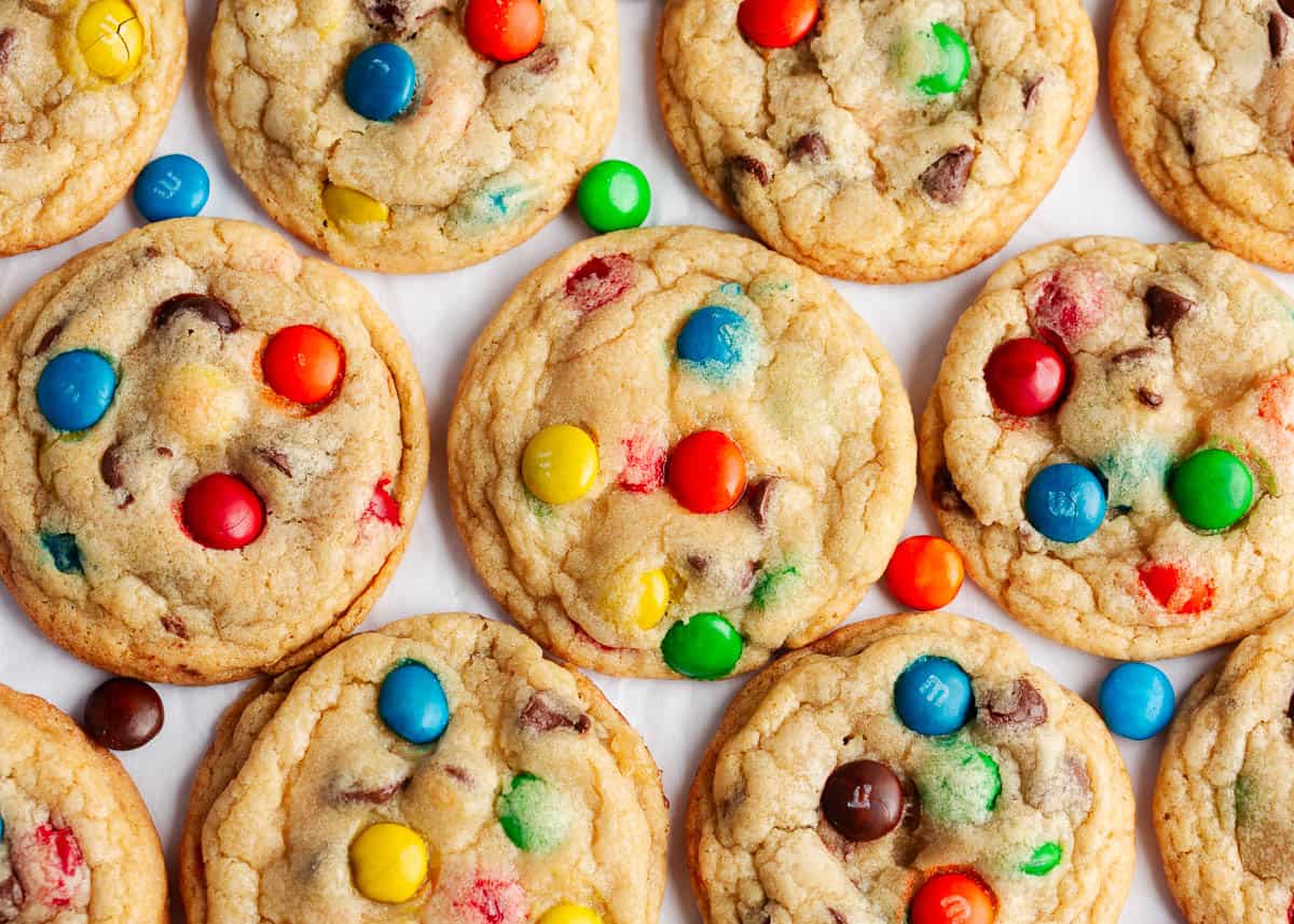 Best m&m cookies on counter.