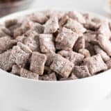 Puppy chow in a bowl.