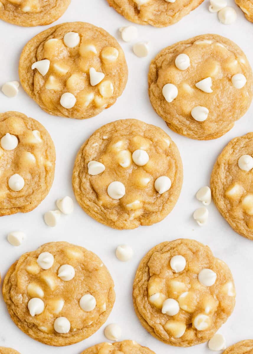 White chocolate chip cookies.