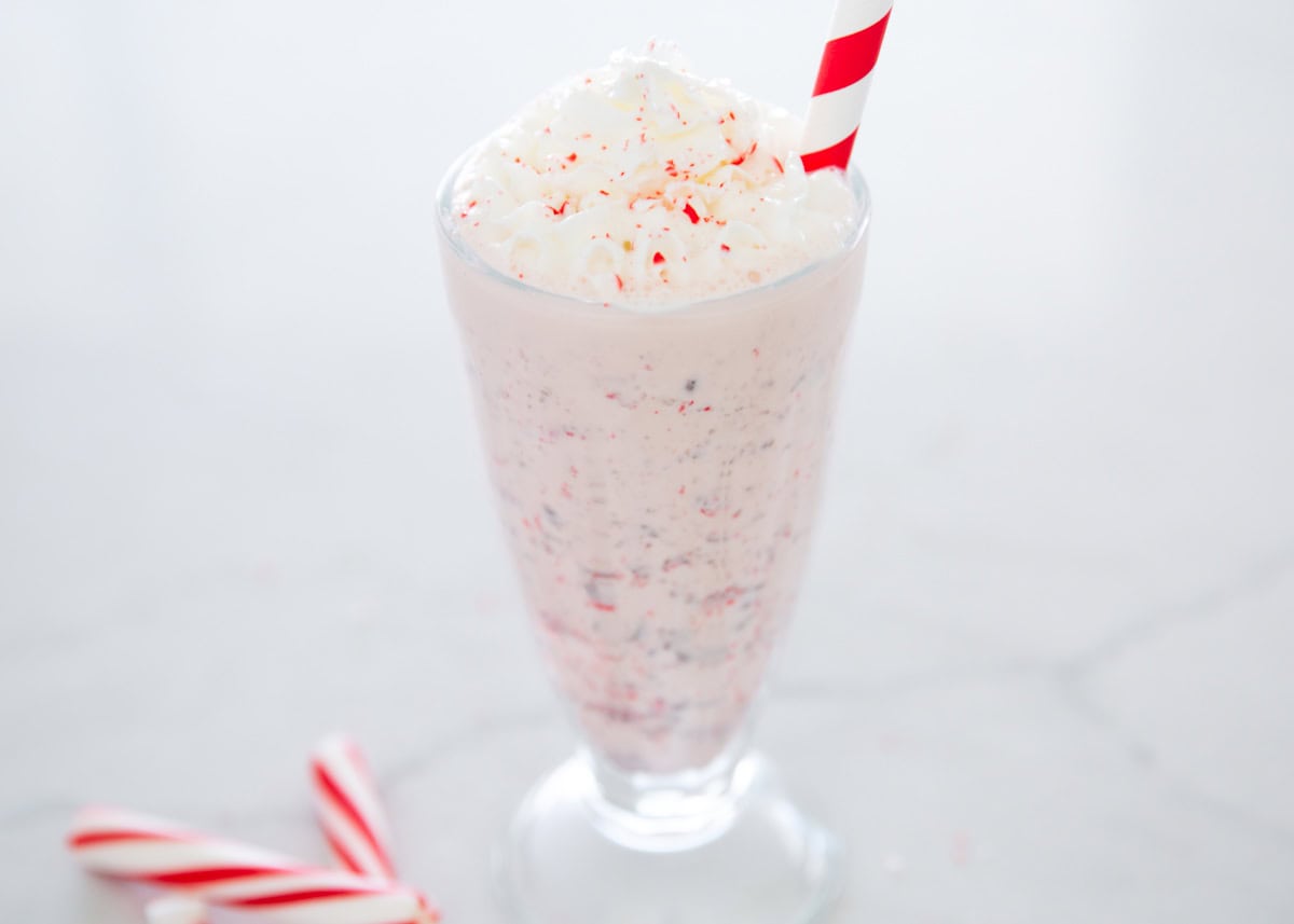 Chick fil a peppermint milkshake.