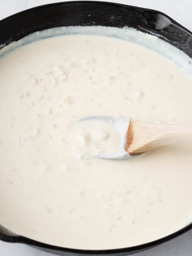 Creamy sauce for tuna casserole.