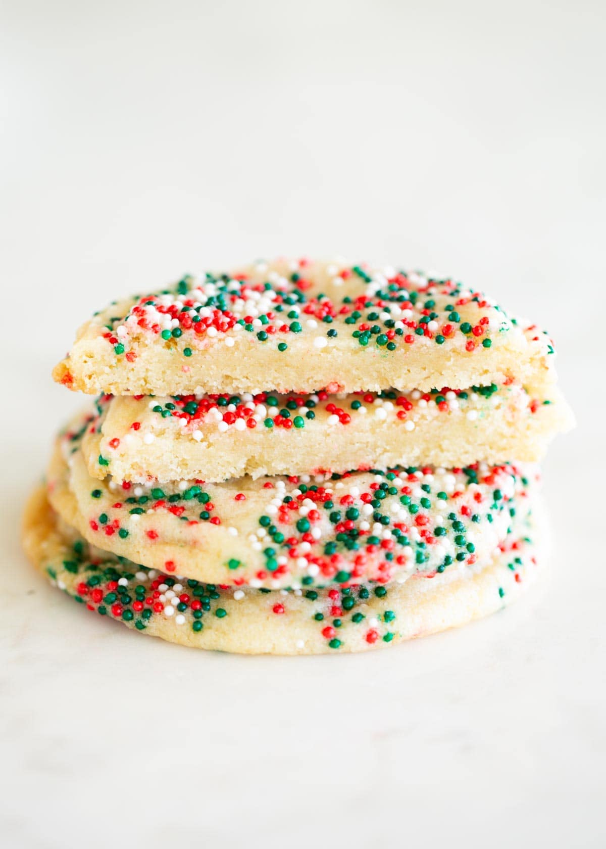 Drop sugar sprinkle cookies.