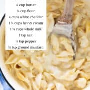 Panera mac and cheese with ingredients listed.